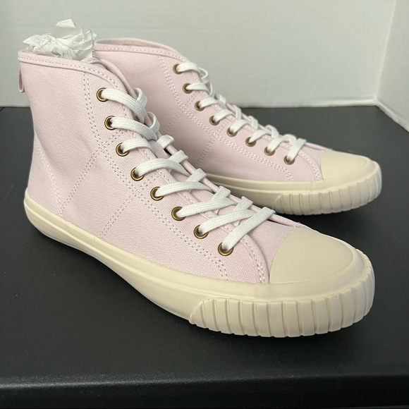 J.Crew Lavender Purple Canvas High Top Sneakers Shoes Size 12 New - Picture 6 of 7